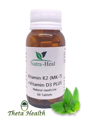 Vitamin K2 (MK-7) + Vitamin D3 Plus: Natra-Heal Vitamin K2 (MK-7) + Vitamin D3 Plus: Natra-Heal